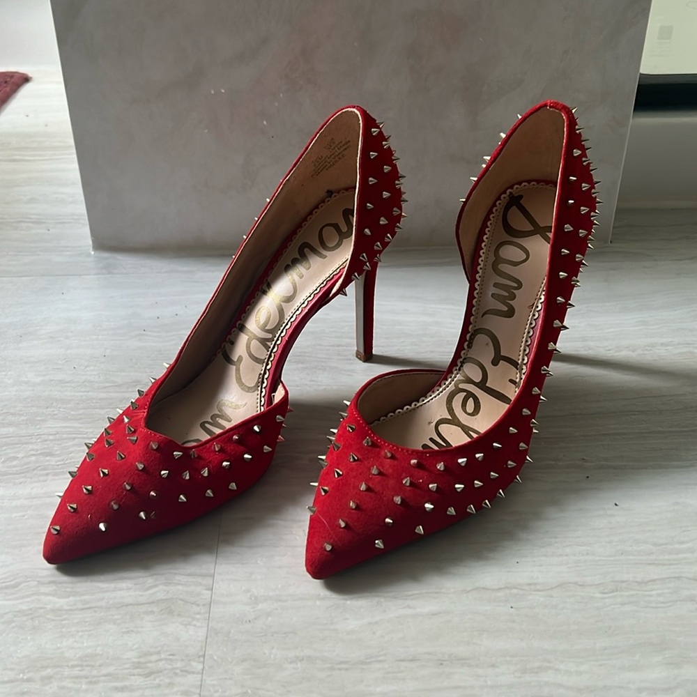 Sam Edelman red Swade stylettos